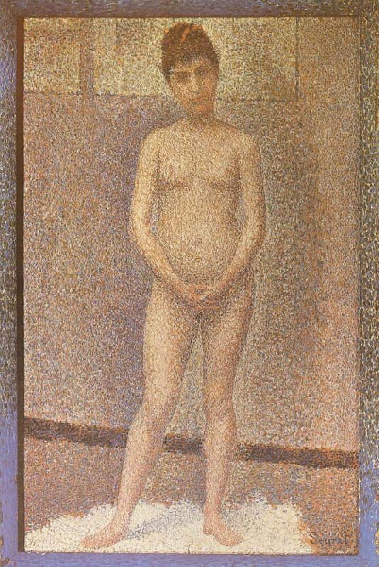 Georges Seurat A standing position of the Obverse Sweden oil painting art